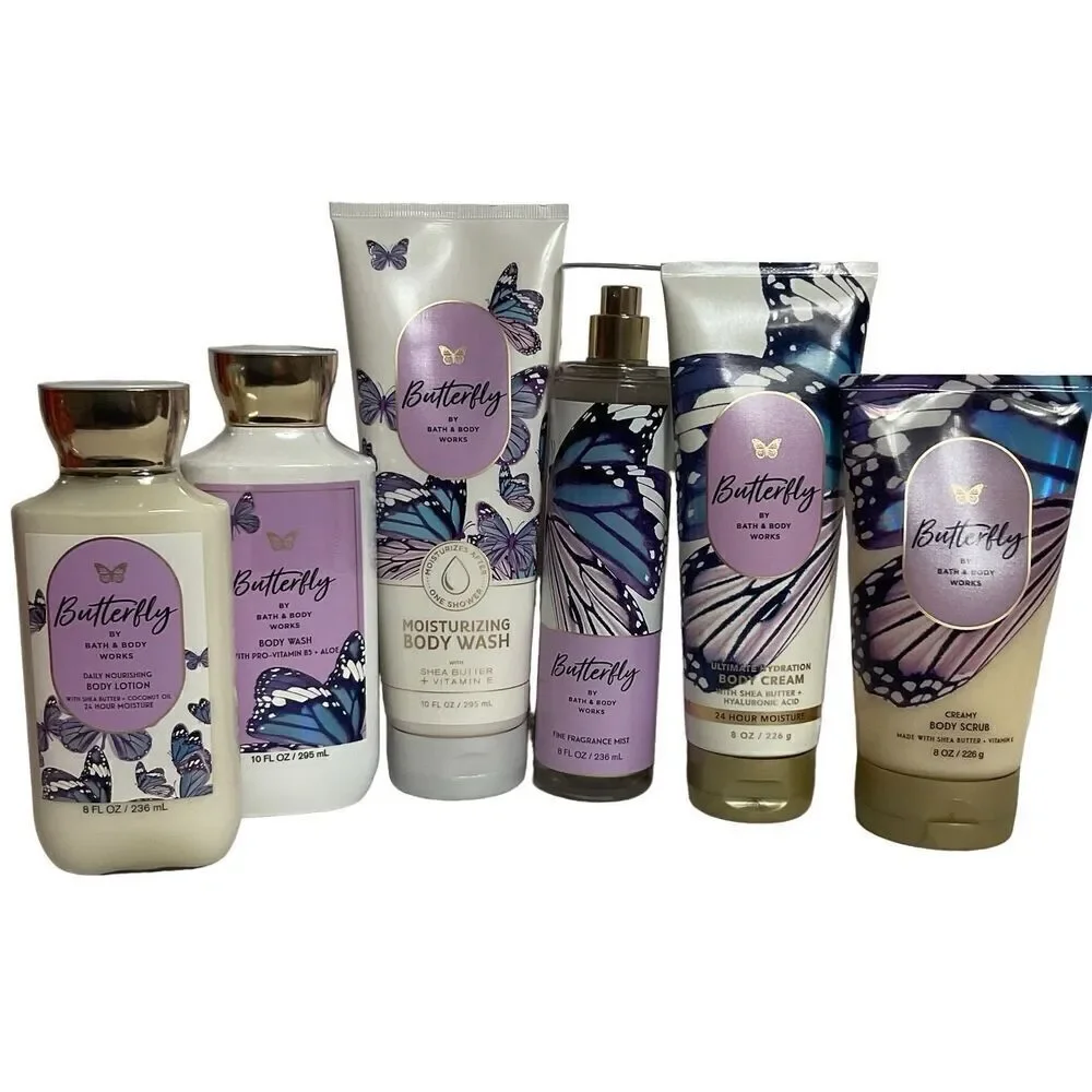 Bath and Body Works BUTTERFLY 6 Piece Set